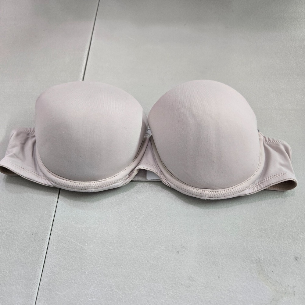 Victoria Secret PINK‎ Women Bra 34B Cream Underwire Push Up Multi Way NO STRAPS